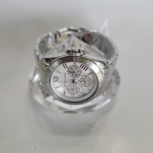 Michael Kors Womens MK7263 Bradshaw Stainless Steel Chronograph Watch - Picture 5 of 11